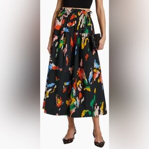 A.L.C. Jayden Printed Cotton Midi-Skirt